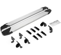 Пороги на автомобиль Rival "Silver" для BYD Song Plus I рест. 2023-н.в. F180AL.0701.1