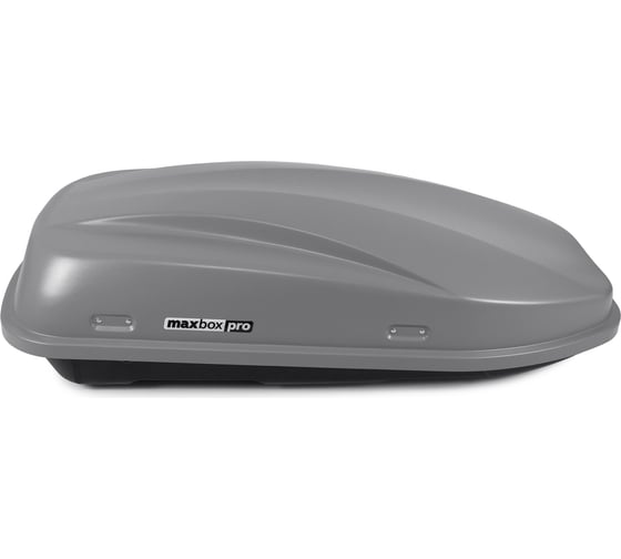 Автобокс MaxBox PRO 380 Компакт Плюс с замком, серый, 159x79x43 см, одностороннее открывание, багажный бокс на крышу MBP-380L-S