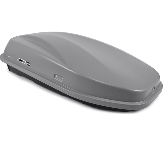 Автобокс MaxBox PRO 380 Компакт Плюс с замком, серый, 159x79x43 см, одностороннее открывание, багажный бокс на крышу MBP-380L-S