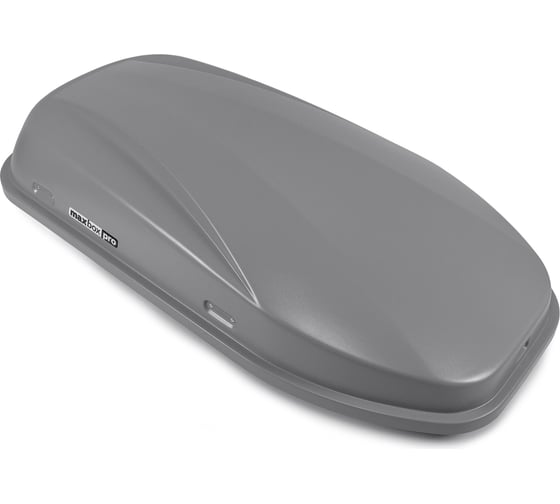 Автобокс MaxBox PRO 380 Компакт Плюс с замком, серый, 159x79x43 см, одностороннее открывание, багажный бокс на крышу MBP-380L-S