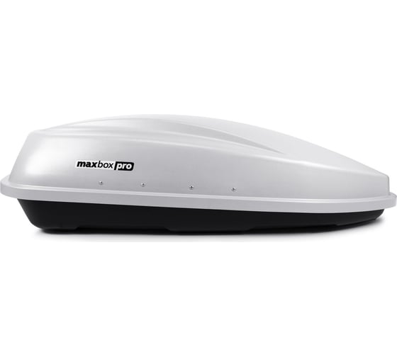 Автобокс MaxBox PRO 380 Компакт Плюс на стяжке, белый, 159x79x43 см, одностороннее открывание, багажный бокс на крышу MBP-380-W 1