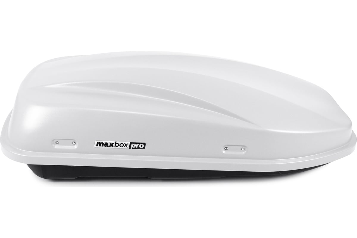 Автобокс MaxBox PRO 380 Компакт Плюс с замком, белый, 159x79x43 см,  одностороннее открывание, багажный бокс на крышу MBP-380L-W