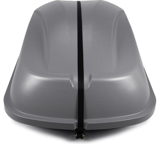 Автобокс MaxBox PRO 380 Компакт Плюс на стяжке, серый, 159x79x43 см, одностороннее открывание, багажный бокс на крышу MBP-380-S