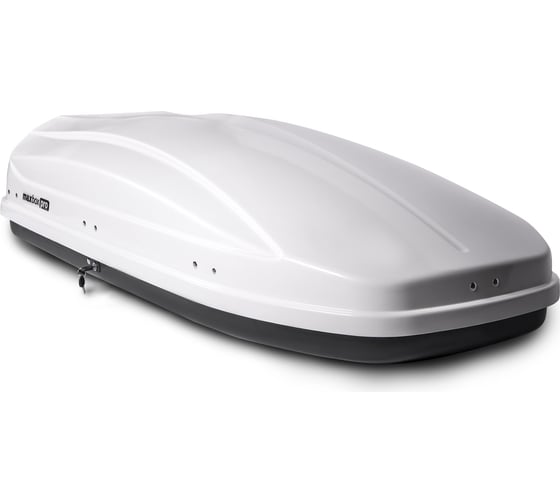 Автобокс MaxBox PRO 460 средний, белый глянцевый, 175x84x42 см, двустороннее открывание, багажный бокс на крышу MBP-460-WG