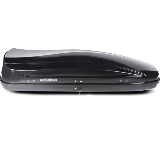 Автобокс MaxBox PRO 520 большой, черный глянцевый, 196x80x43 см, двустороннее открывание, багажный бокс на крышу MBP-520-BG