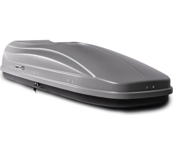Автобокс MaxBox PRO 520 большой серый 196x80x43 см двустороннее открывание багажный бокс на крышу MBP-520-S