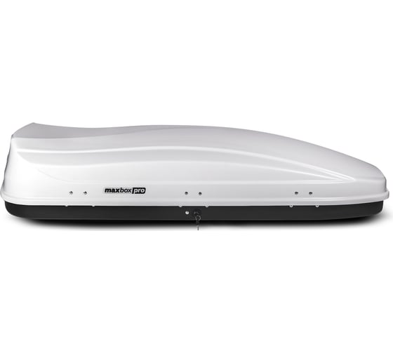 Автобокс MaxBox PRO 520 большой, белый глянцевый, 196x80x43 см, двустороннее открывание, багажный бокс на крышу MBP-520-WG 1