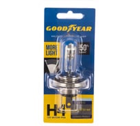 Автомобильная галогенная лампа Goodyear Н4 12V 60/55W P43t More Light блистер GY014125