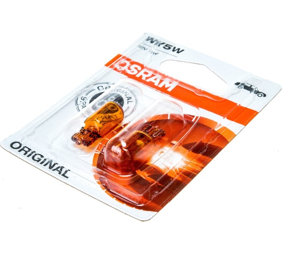Автолампа OSRAM WY5W YELLOW 12V 2827NA-2BL