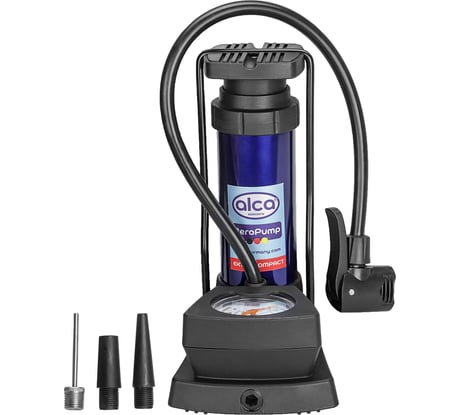 Насос ножной с манометром Alca MINI 11 бар, шланг 40 см 201300