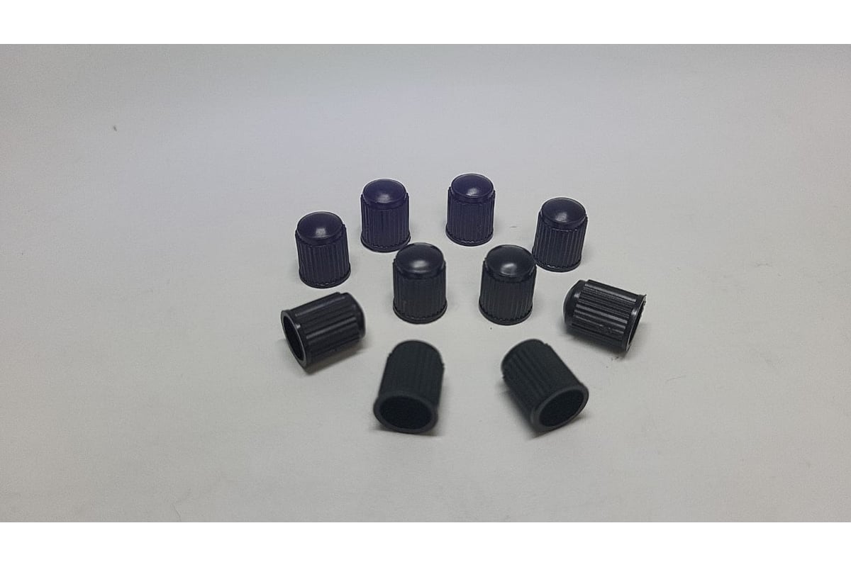 Колпачок пластиковый R2R VC-8 черный (10 шт/уп) 6060-VC8BLACK ...