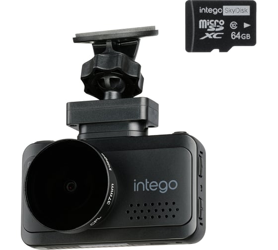 Видеорегистратор с базой данных камер ДПС и GPS модулем Wi-Fi INTEGO Kite 2