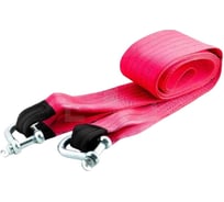 Трос буксировочный для автомобиля TopAuto Топ Авто Рострос Премиум, 27 т, 2 скобы, М22, 5м, 150 мм, сумка 18027С