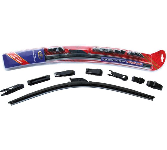 Щетка с/о AUTOVIRAZH AV-400Т 56см/22" мультиадаптерная Teflon Pro, бескаркасная , шт AV-002214 1