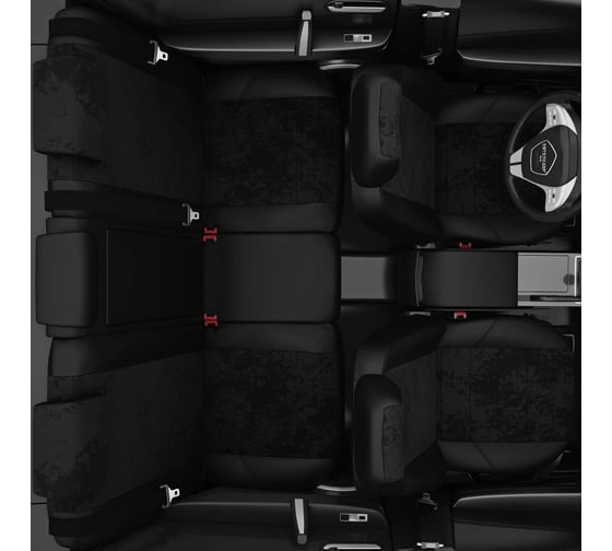 Чехлы AVTOLIDER1 Geely Atlas с 2019-н.в. кроссовер Задняя спинка 40 на 60, сиденье единое. Задний подлокотник (молния) GL09-0401-EC14