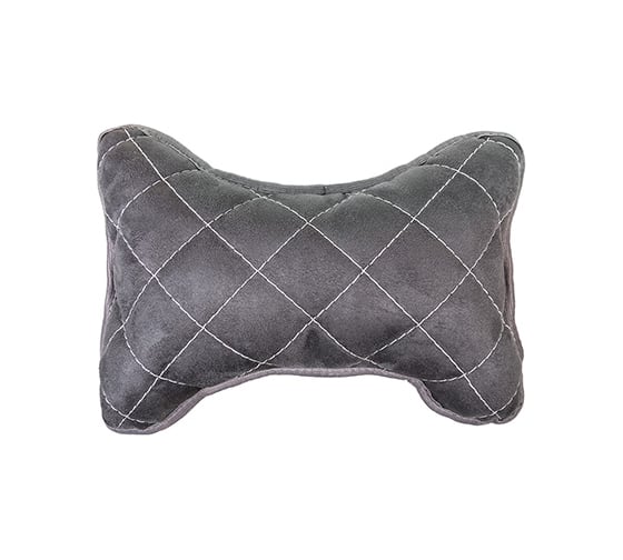 Подушка на подголовник SKYWAY EXPENSIV алькантара серая, строчка белая S08003004 1