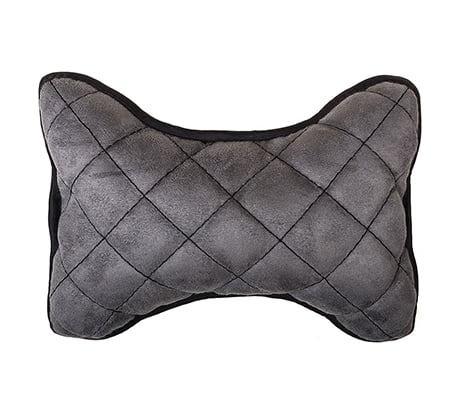 Подушка на подголовник SKYWAY EXPENSIV алькантара Серая S08003005