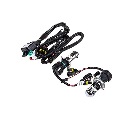 Автолампа би-ксенон SKYWAY H4 H/L 12V 35W 6000K комплект 2 шт + провод ближний-дальний свет SH4 H_L 6000K 1