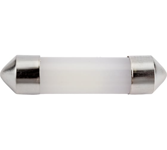 Автолампа диод SKYWAY T11C5W 12V 3 LED HP 6W с цоколем с трубкой 36 мм 2-конт Белая Салон, номер S08201165