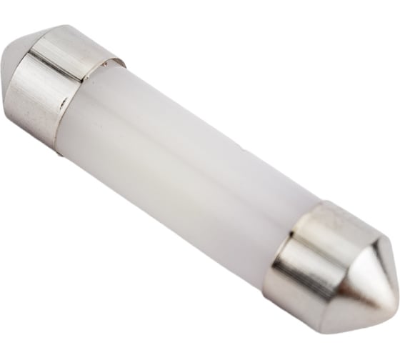 Автолампа диод SKYWAY T11C5W 12V 3 LED HP 6W с цоколем с трубкой 36 мм 2-конт Белая Салон, номер S08201165