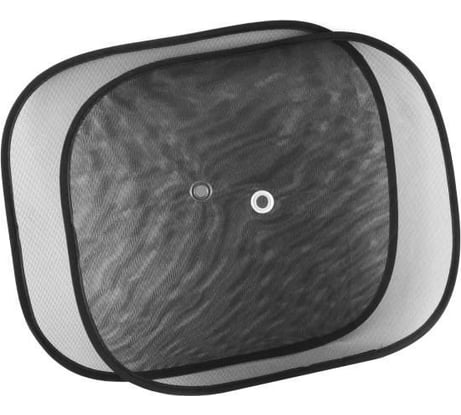 Солнцезащитная шторка SKYWAY экран 44*36 см на присосках черная на боковые стекла 2 шт S01202001