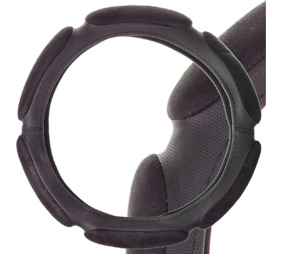 Оплетка SKYWAY Sponge classic 6 подушечек S Черная замша S01101060 1