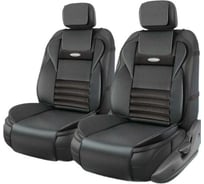 Накидки на передние сиденья AUTOPROFI Multi Comfort, анатомические, материал экокожа, комплект 2 шт., черный MLT-620G BK