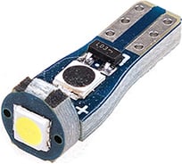 Автолампа диод SKYWAY T5 W1.2W 12/24V 1 SMD 1-контурная, белая S08201370