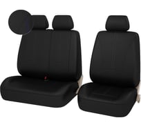 Чехлы PSV Imperial Next TRANSIT Черный отстрочка серая экокожа 136401