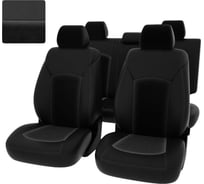 Чехлы PSV Chevrolet Cruze I 2009 2015 г 5 подголовников черная экокожа черный велюр 136558