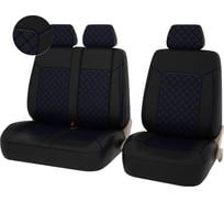 Чехлы PSV Elegant Next TRANSIT Черный Ромб синий отстрочка синяя ромб экокожа 136389