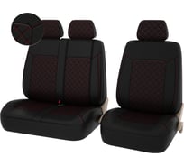 Чехлы PSV Elegant Next TRANSIT Черный Ромб красный отстрочка красная ромб экокожа 136390