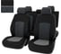 Чехлы PSV Chevrolet Cruze I 2009 2015 г 5 подголовников РОМБ отстрочка серая черная экокожа серый велюр 136562 1