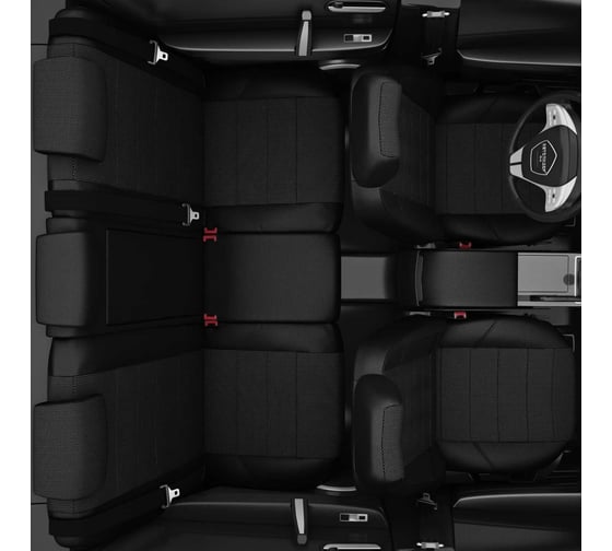 Авточехлы AVTOLIDER1 Honda Civic 8 с 2006-2011г. хэтчбек, Задние спинка и сиденье 40 на 60 HA14-0108-KK3