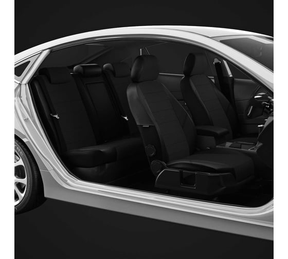 Авточехлы AVTOLIDER1 для KIA Sportage 4 с 2016-2021 джип 5+4-подголовников, передние подголовники активные + не активные, задние два вида KA15-0908-KK4 1