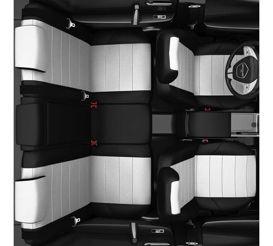 Авточехлы AVTOLIDER1 для Hyundai Porter с 2012-н.в. фургон водит. и пассажирские подголовники Отдельные 2 подголовника пасс. спинка раздельная HY15-1302-EC03