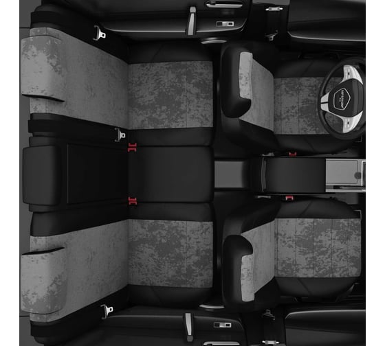 Авточехлы AVTOLIDER1 для Hyundai Porter с 2006-2012 фургон водит. и пассажирские подголовники Литые HY15-1301-EC13