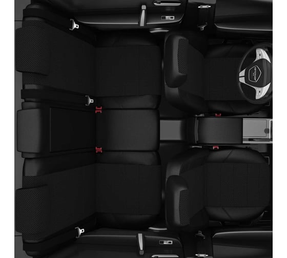 Авточехлы AVTOLIDER1 для Hyundai Porter с 2006-2012 фургон водит. и пассажирские подголовники Литые HY15-1301-KK4
