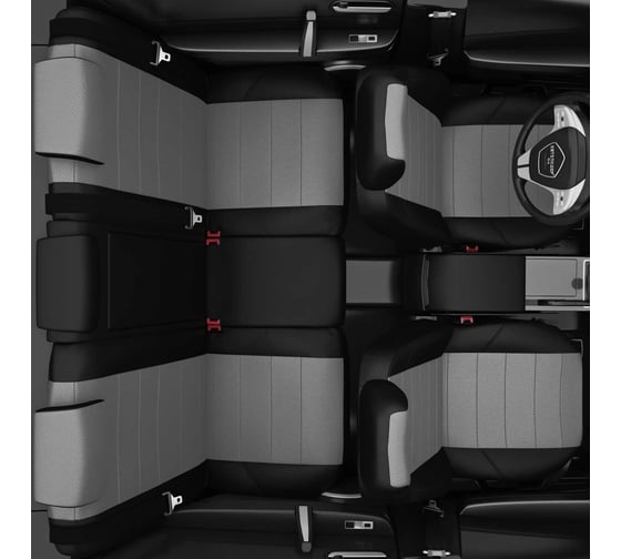 Авточехлы AVTOLIDER1 для Hyundai Porter с 2006-2012 фургон водит. и пассажирские подголовники Литые HY15-1301-EC02