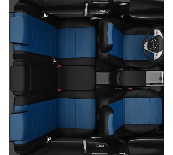 Авточехлы AVTOLIDER1 для Hyundai Porter с 2006-2012 фургон водит. и пассажирские подголовники Литые HY15-1301-EC05