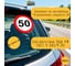 Автомобильная наклейка "Ограничение скорости 50" ПДД РФ, 16х16 см Golden Snail GS6021154 2