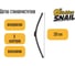 Бескаркасная щетка стеклоочистителя 13/330 мм, 9 адаптеров Golden Snail GS7101 2