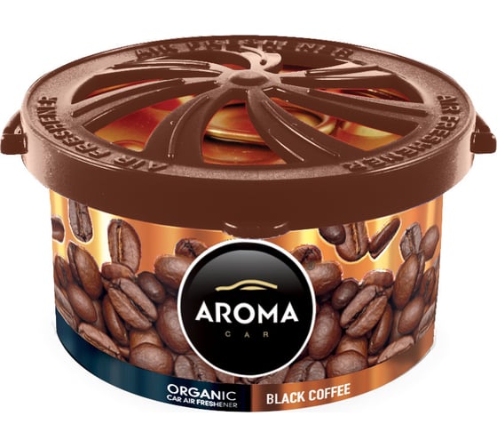 Ароматизатор на панель AROMA CAR ORGANIC Black Coffee 92102
