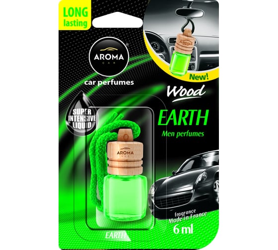 Подвесной ароматизатор AROMA CAR WOOD Earth 92038 1