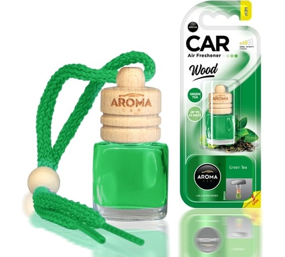 Подвесной ароматизатор AROMA CAR WOOD Green Tea 63119 1
