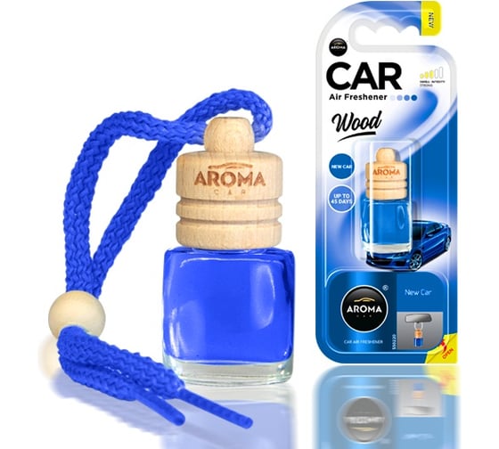 Подвесной ароматизатор AROMA CAR WOOD New Car 63110