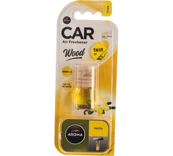 Подвесной ароматизатор AROMA CAR WOOD Vanilla 63107