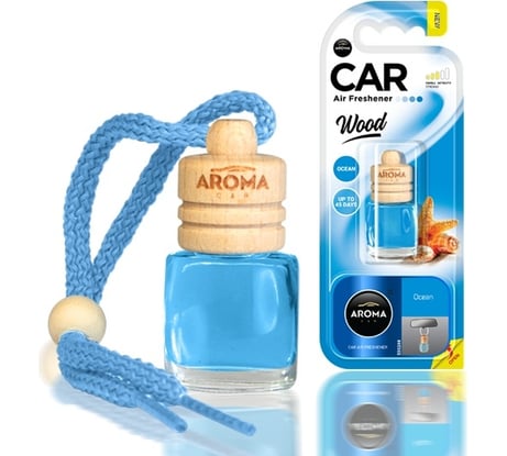 Подвесной ароматизатор AROMA CAR WOOD Ocean 63109