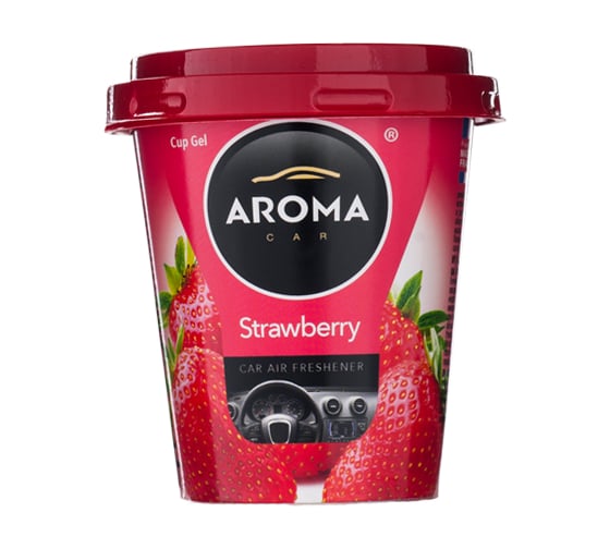 Гелевый ароматизатор AROMA CAR CUP GEL Strawberry 92781 1