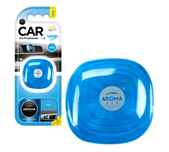 Ароматизатор на дефлектор AROMA CAR LOOP GEL Aqua 63114 1